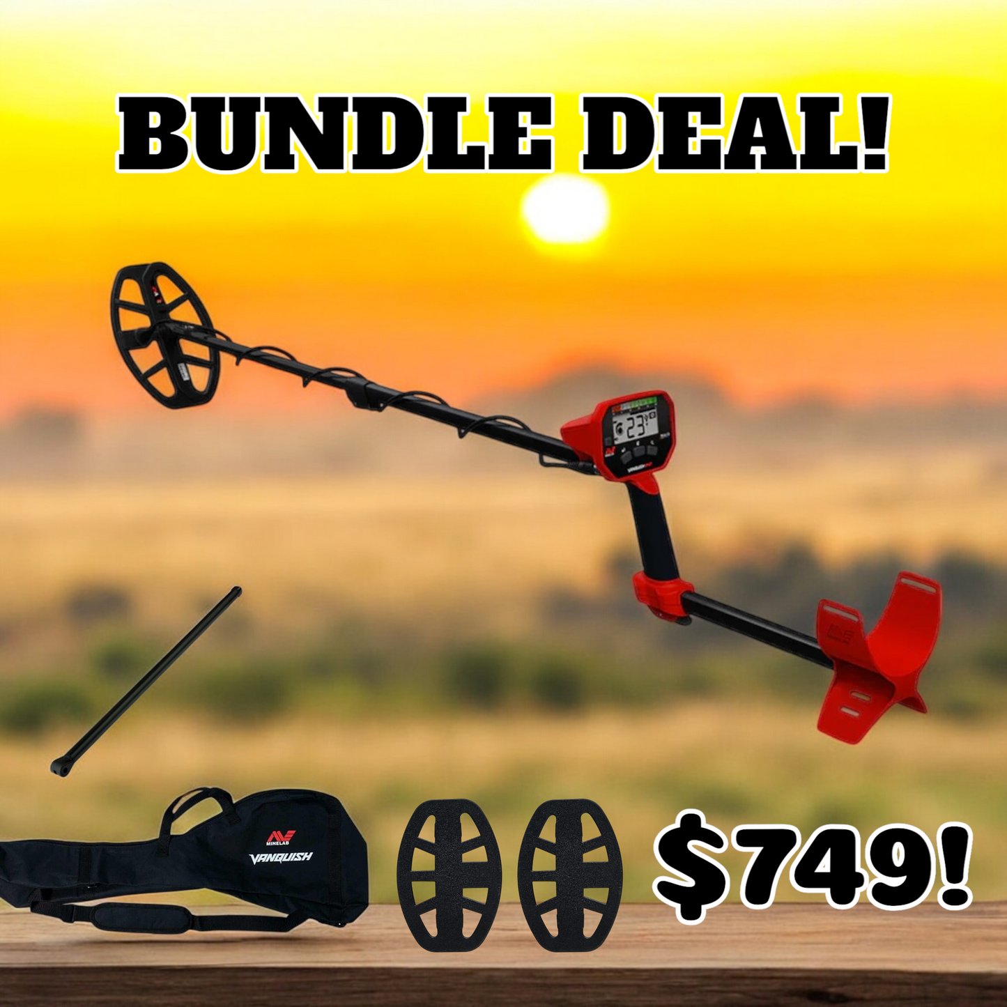 Minelab Vanquish 540 Pro-Pack Metal Detector