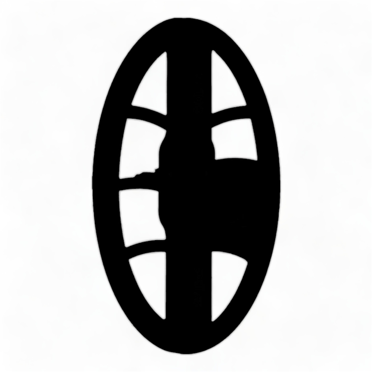 Coiltek Skid Plate 10x5" Elliptical Open Web Black
