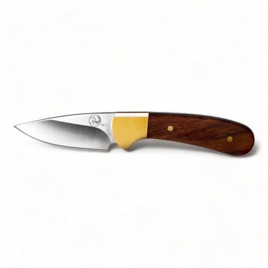Tassie Tiger Knives 3.1" Skinning Knife w/ Leather Sheath