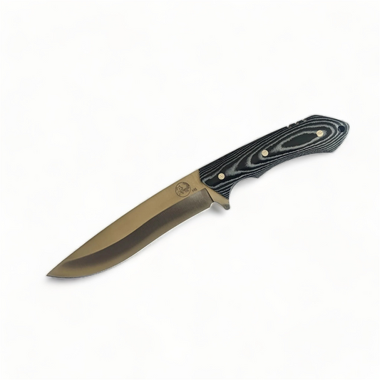 Tassie Tiger Knives 6" Fixed Blade - Micarta Handle w/ Leather Sheath